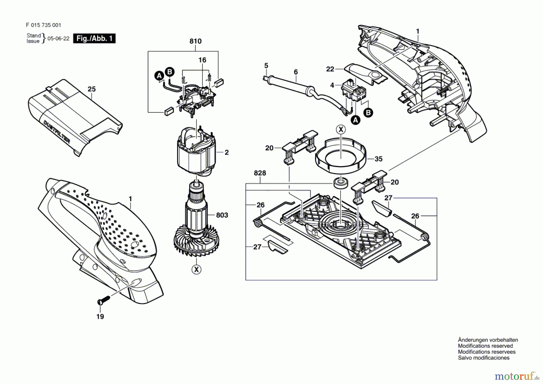  Bosch Werkzeug Schwingschleifer 7350 Seite 1