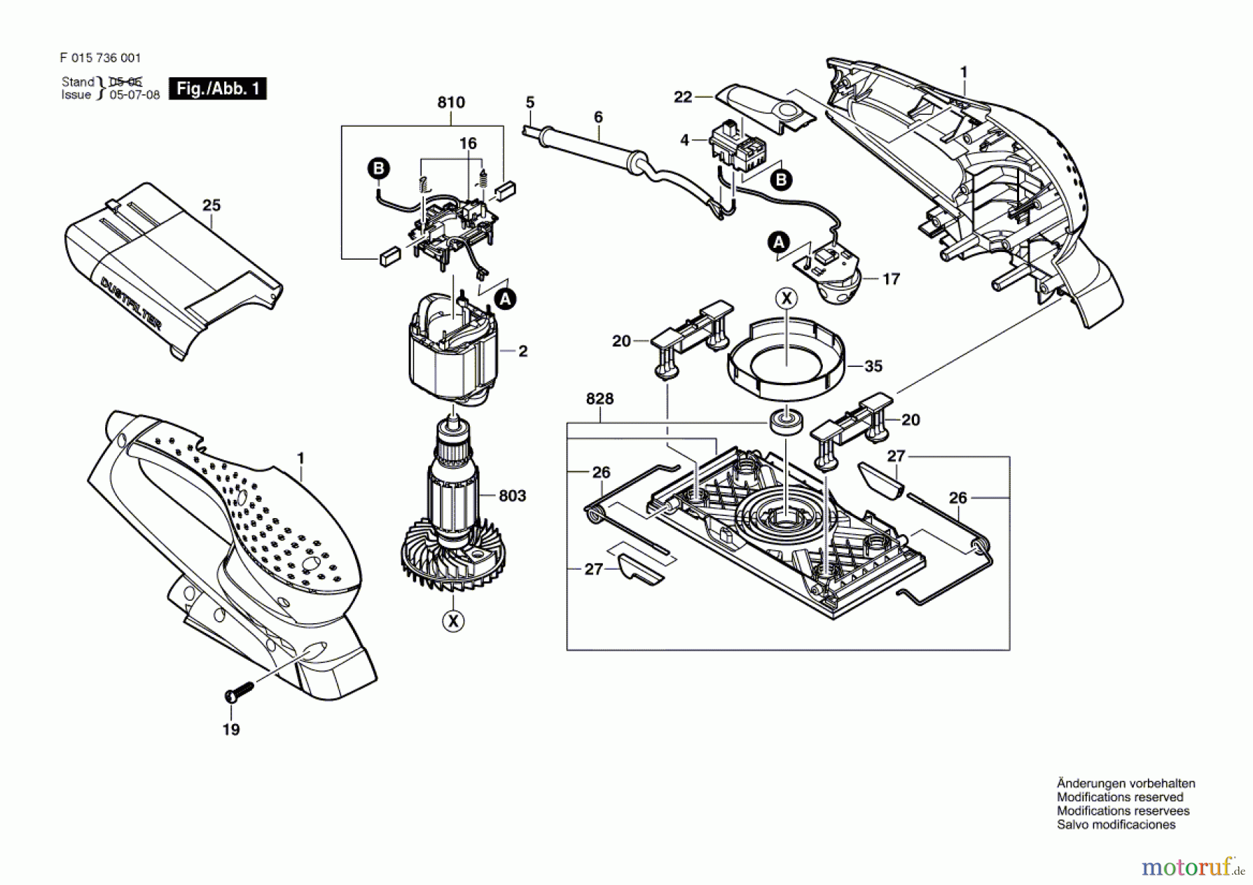  Bosch Werkzeug Schwingschleifer 7360 Seite 1