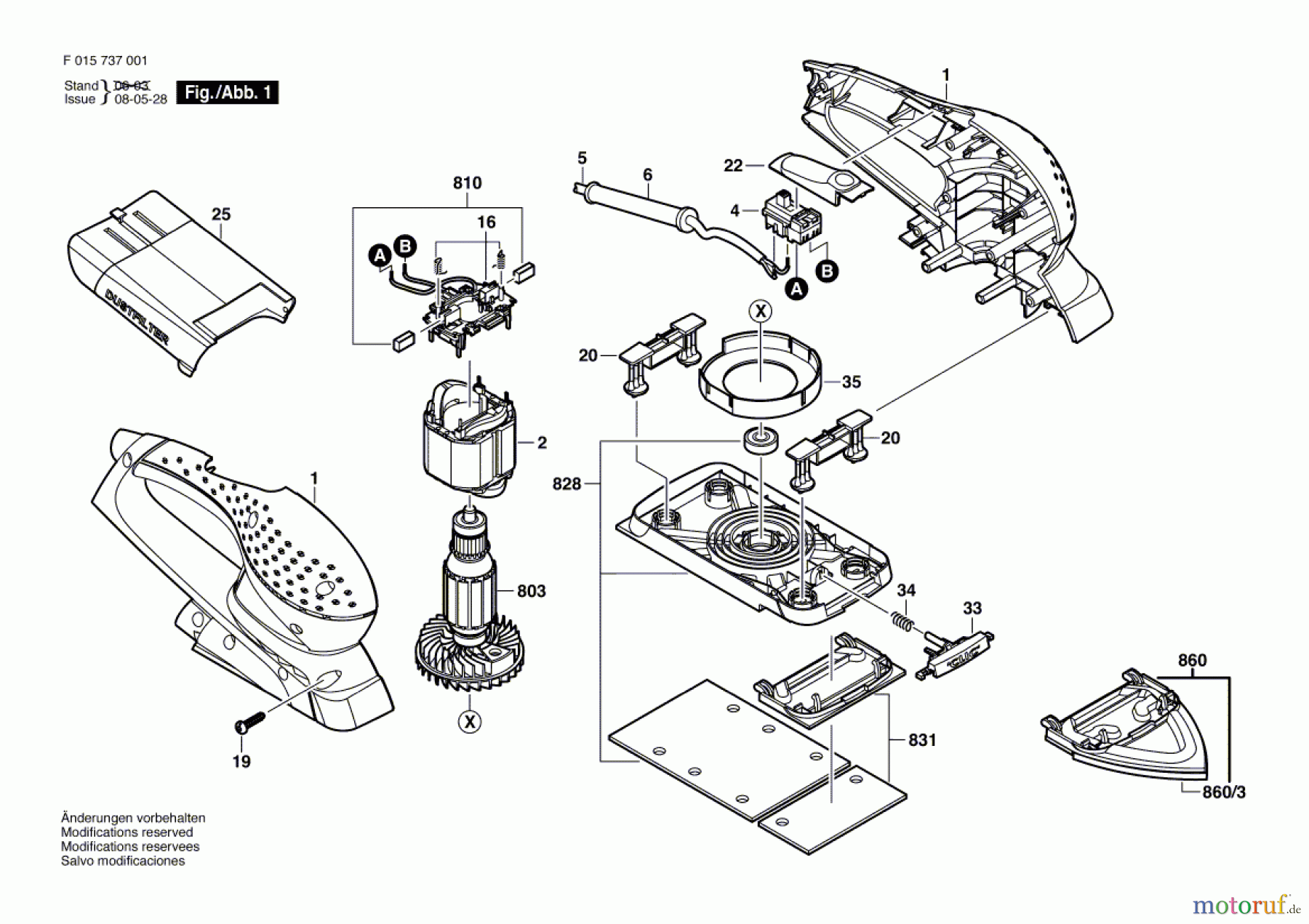  Bosch Werkzeug Schwingschleifer 7370 Seite 1