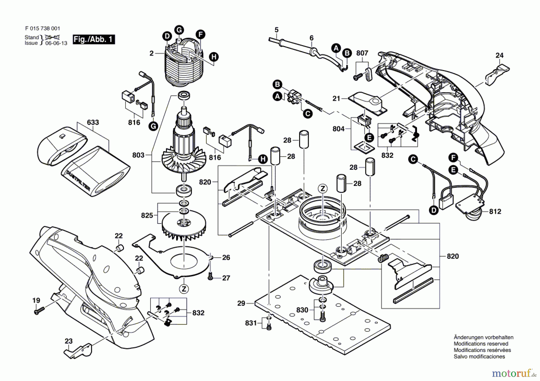  Bosch Werkzeug Schwingschleifer 7380 Seite 1