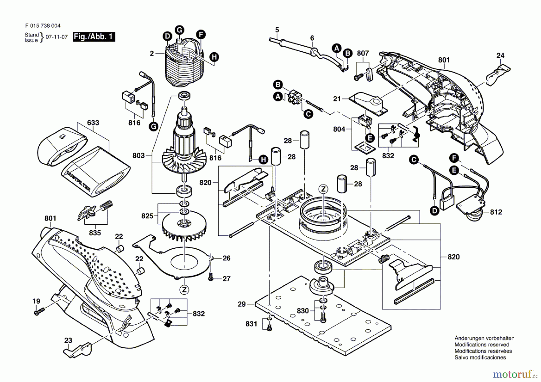  Bosch Werkzeug Schwingschleifer 7380 Seite 1
