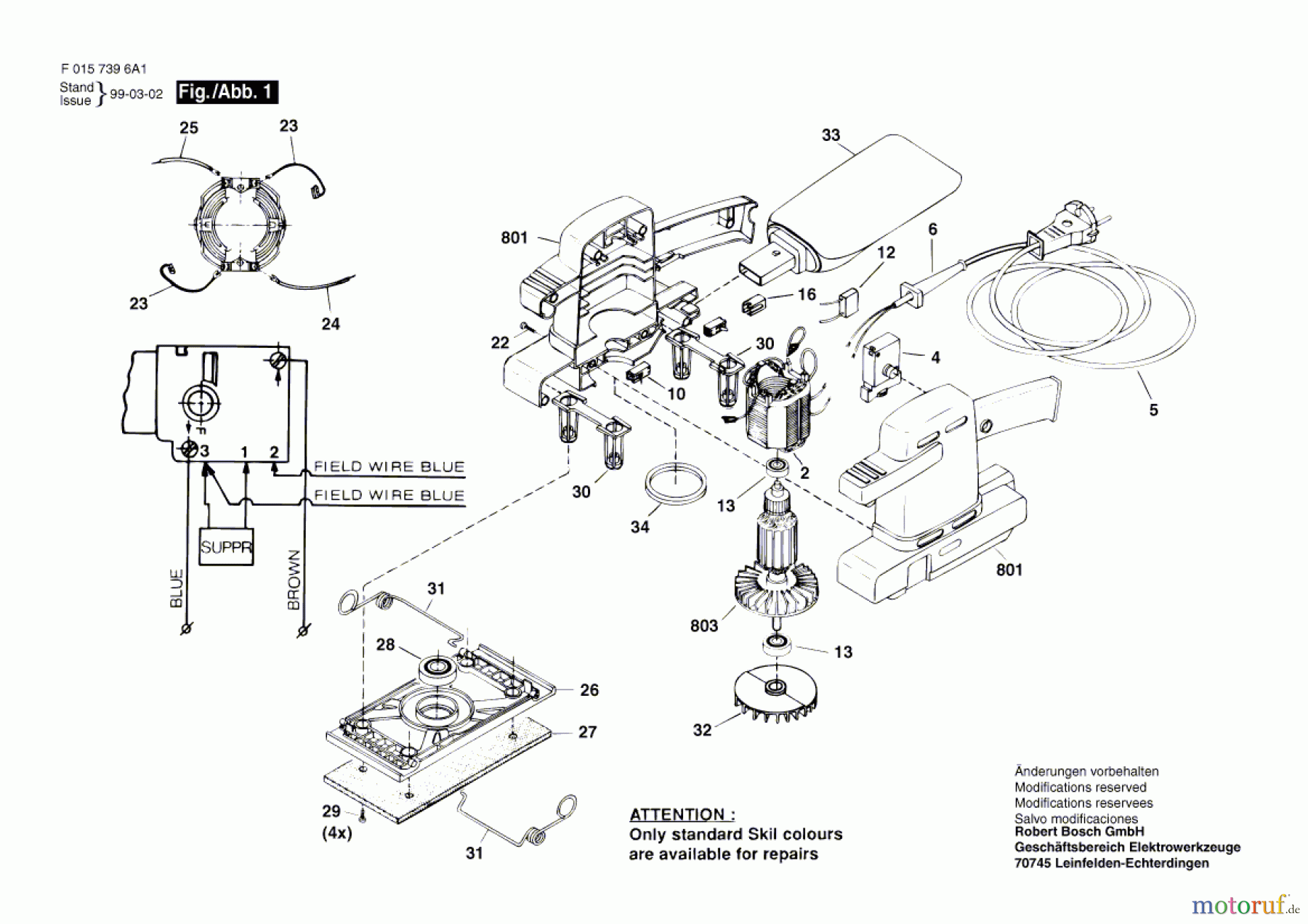  Bosch Werkzeug Schwingschleifer 7396 H1 Seite 1