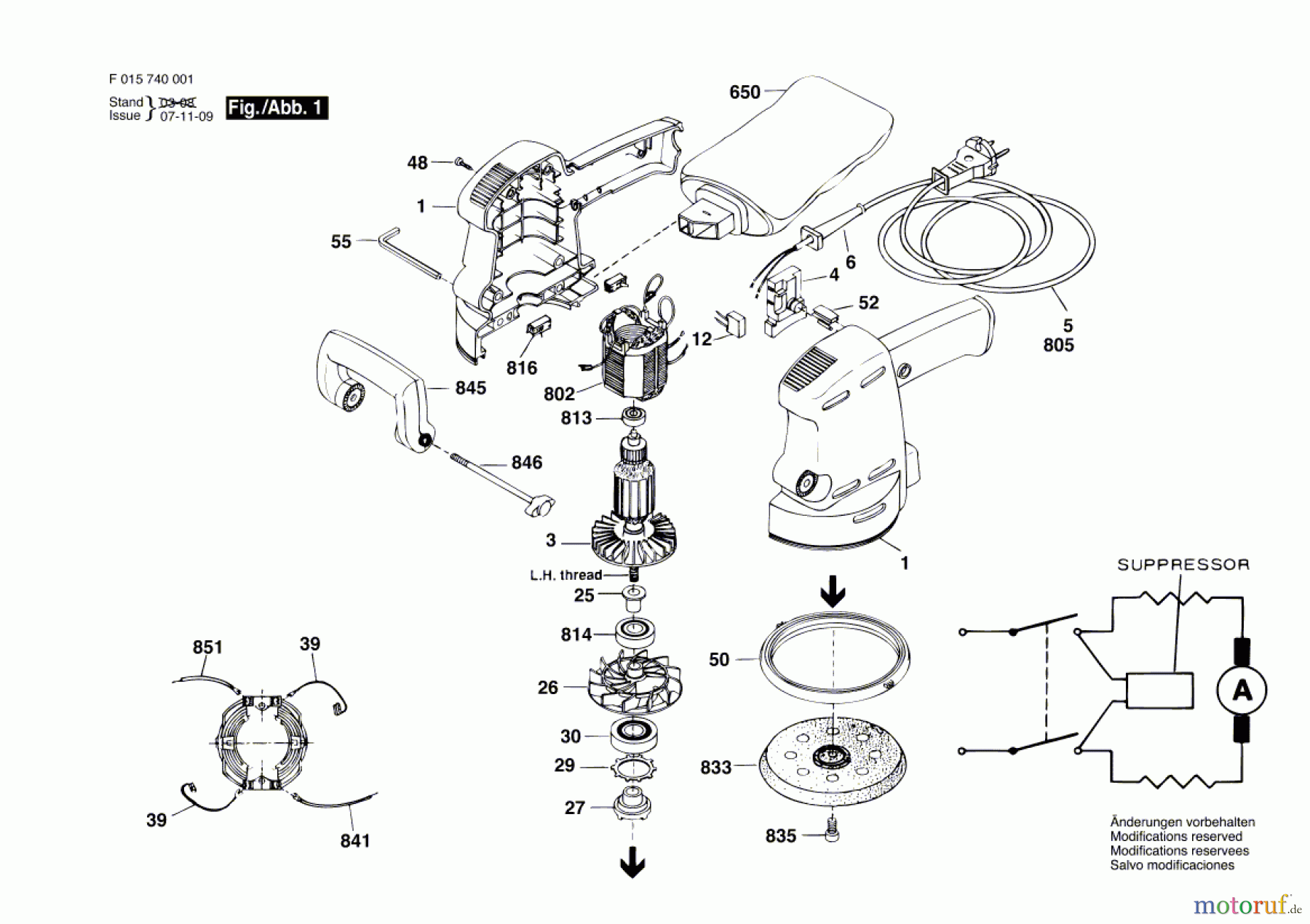  Bosch Werkzeug Exzenterschleifer 7400 H1 Seite 1