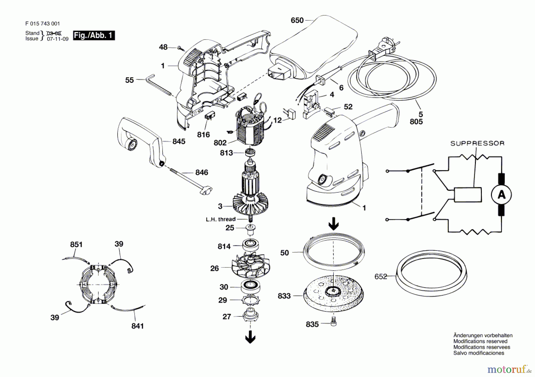  Bosch Werkzeug Exzenterschleifer 7430 H1 Seite 1