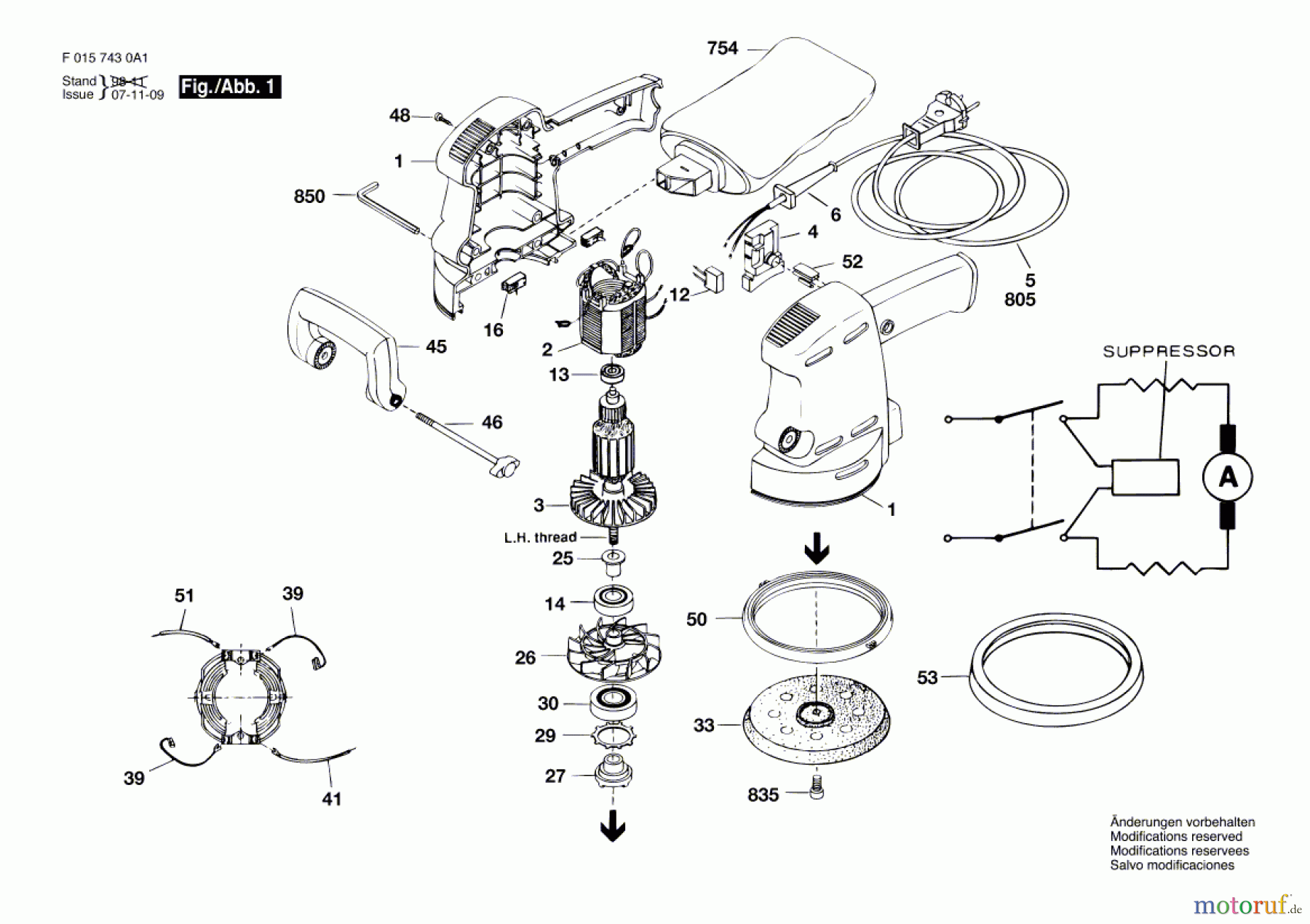  Bosch Werkzeug Exzenterschleifer 7430 H1 Seite 1