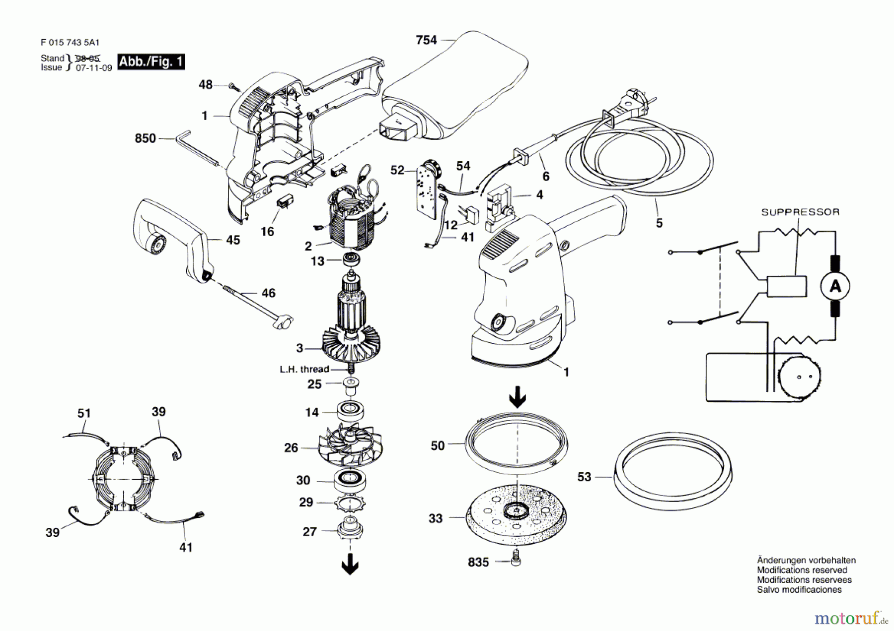  Bosch Werkzeug Exzenterschleifer 7435 H1 Seite 1