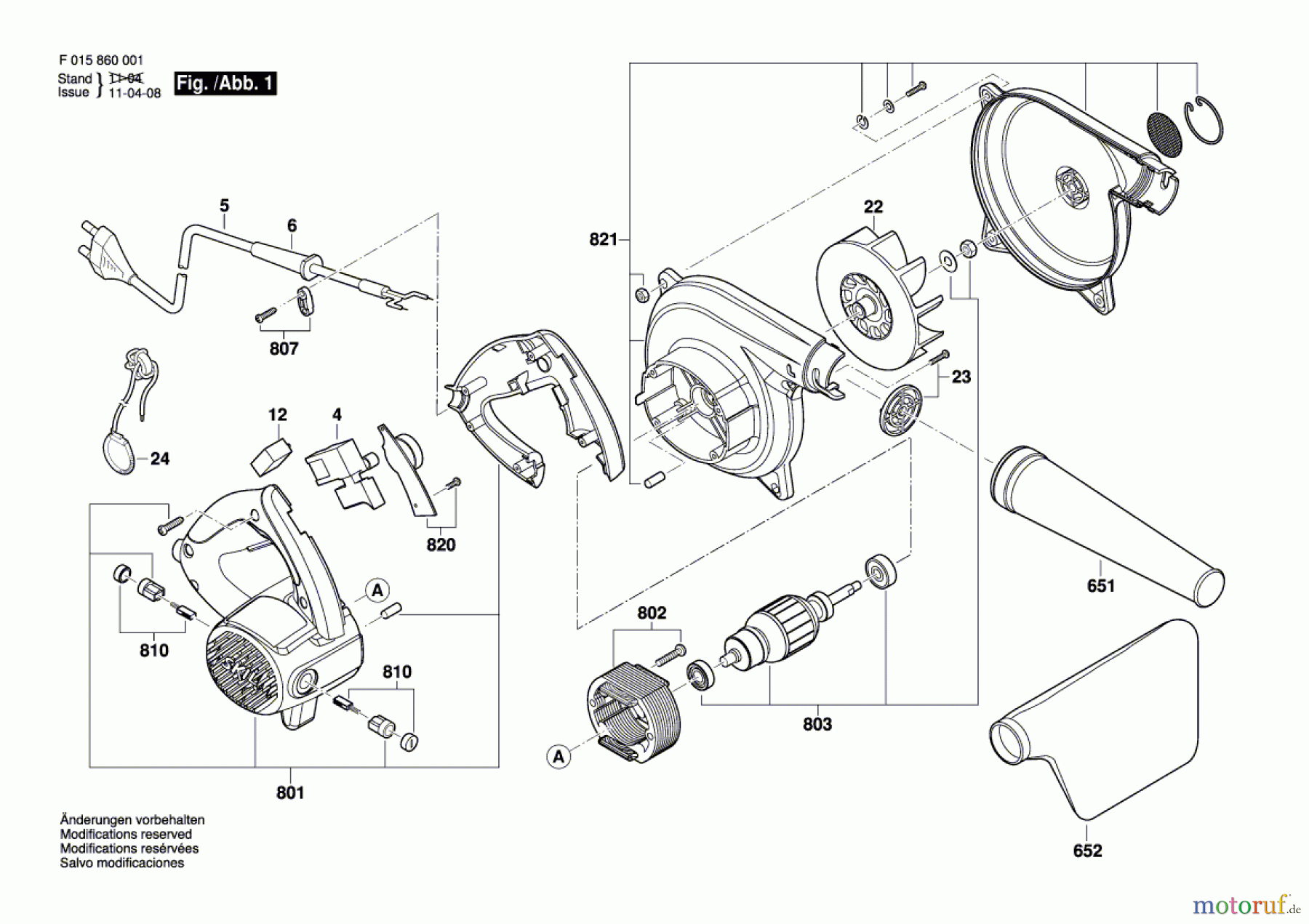  Bosch Werkzeug Druckgebläse 8600 Seite 1