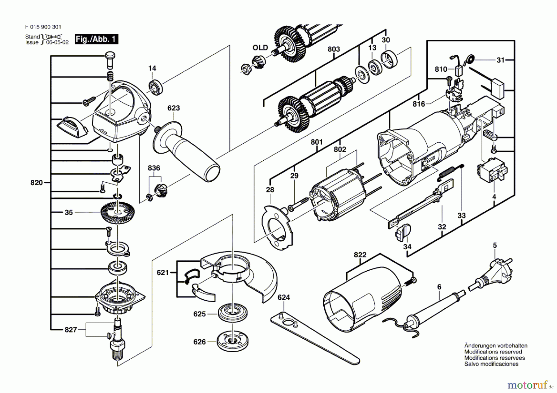  Bosch Werkzeug Winkelschleifer 9371 Seite 1