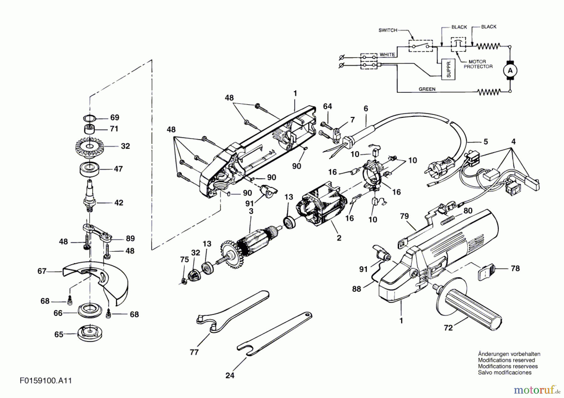  Bosch Werkzeug Winkelschleifer 9100 H1 Seite 1