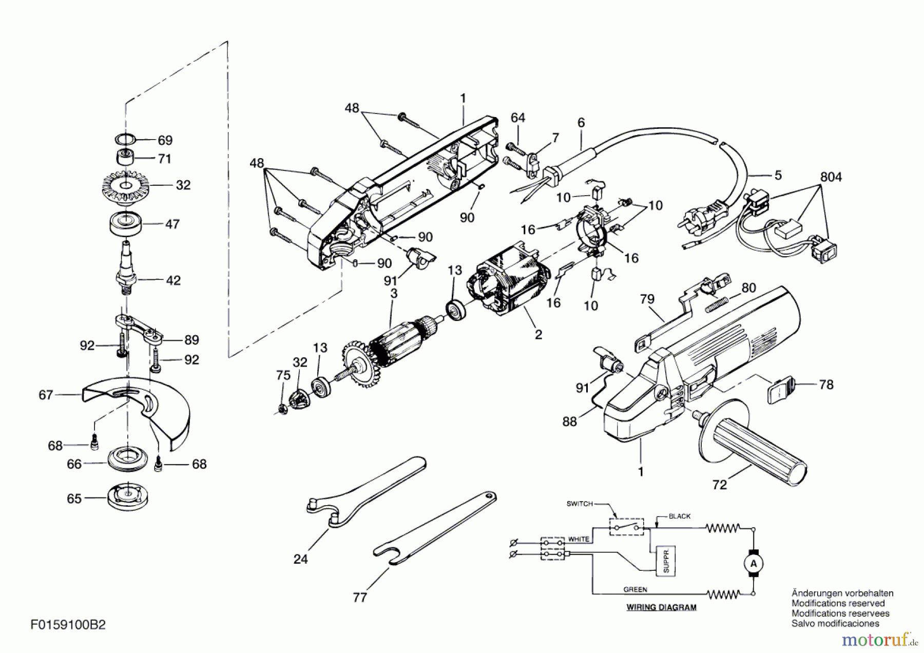  Bosch Werkzeug Hw-Winkelschleifer 9100 H2 Seite 1