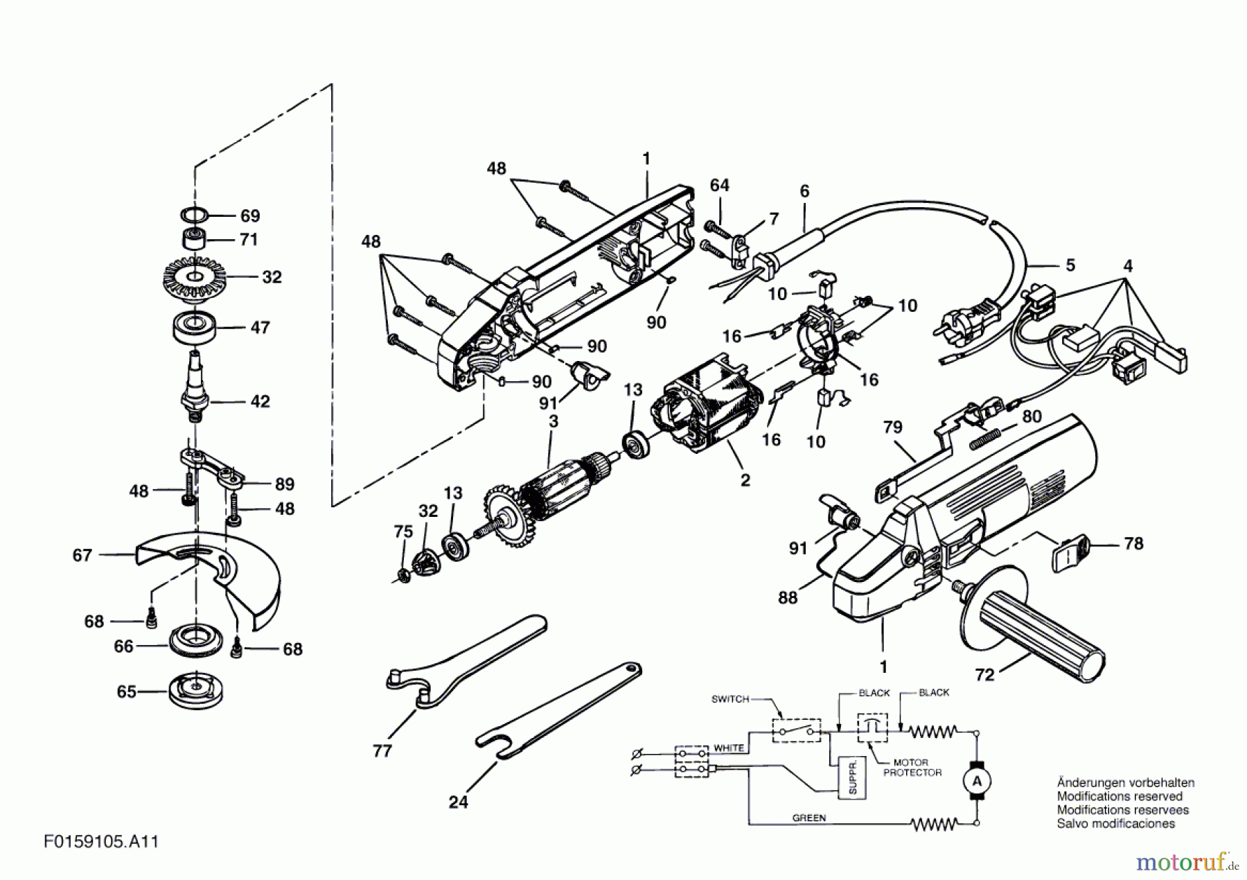  Bosch Werkzeug Hw-Winkelschleifer 9105 H1 Seite 1