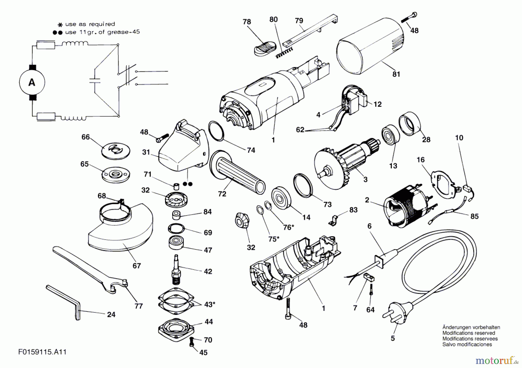  Bosch Werkzeug Winkelschleifer 9115 H1 Seite 1