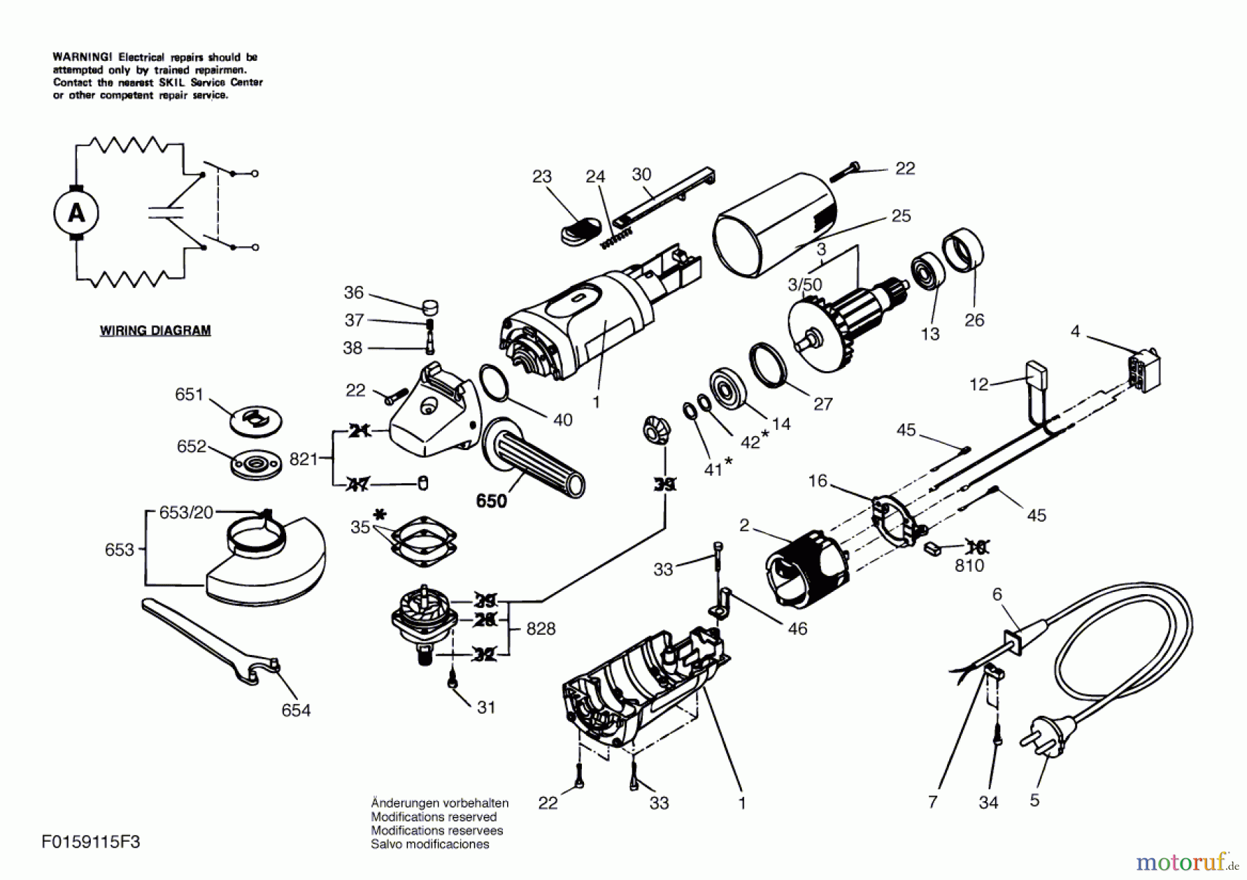  Bosch Werkzeug Winkelschleifer 9115 Seite 1