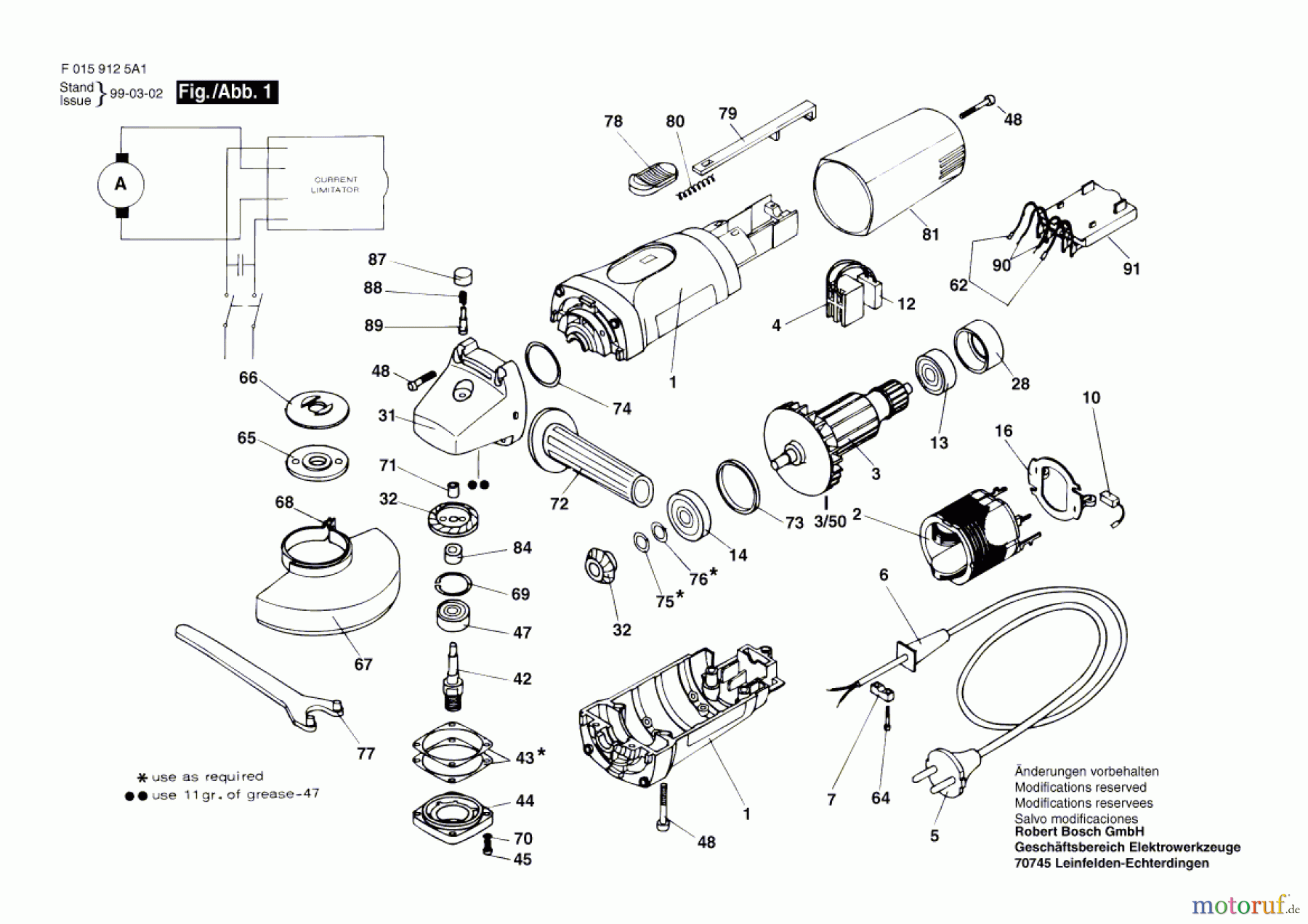  Bosch Werkzeug Hw-Winkelschleifer 9125 H1 Seite 1