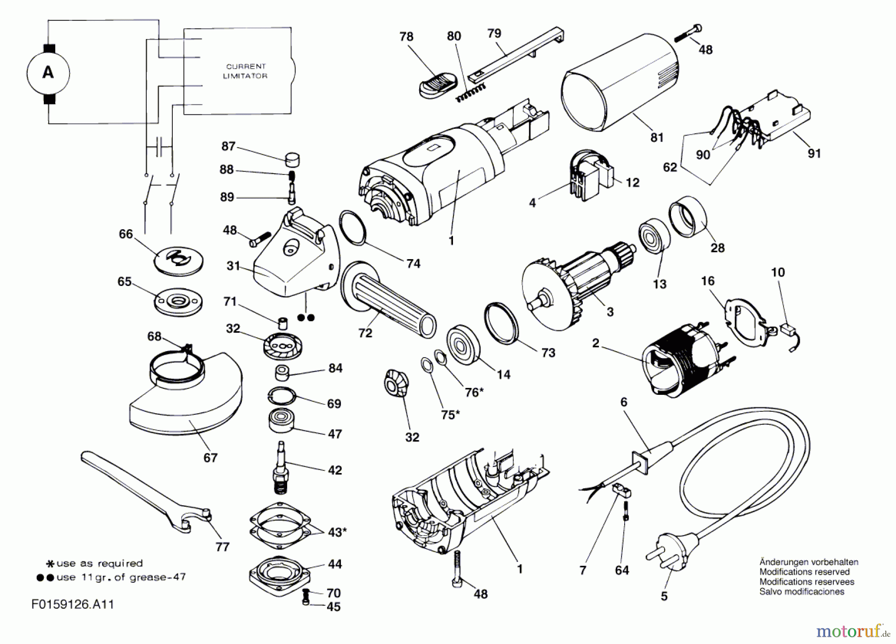  Bosch Werkzeug Hw-Winkelschleifer 9126 H1 Seite 1