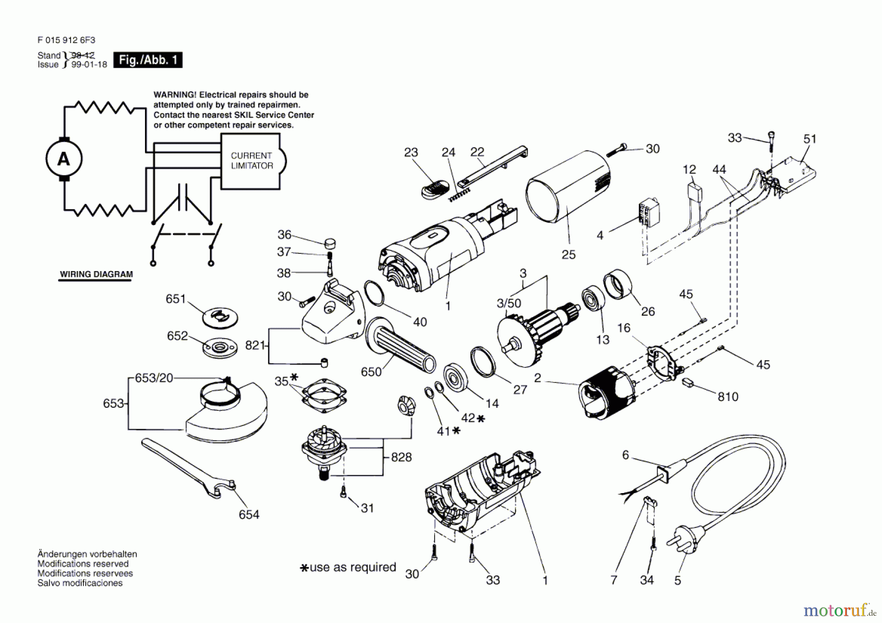  Bosch Werkzeug Winkelschleifer 9126 Seite 1