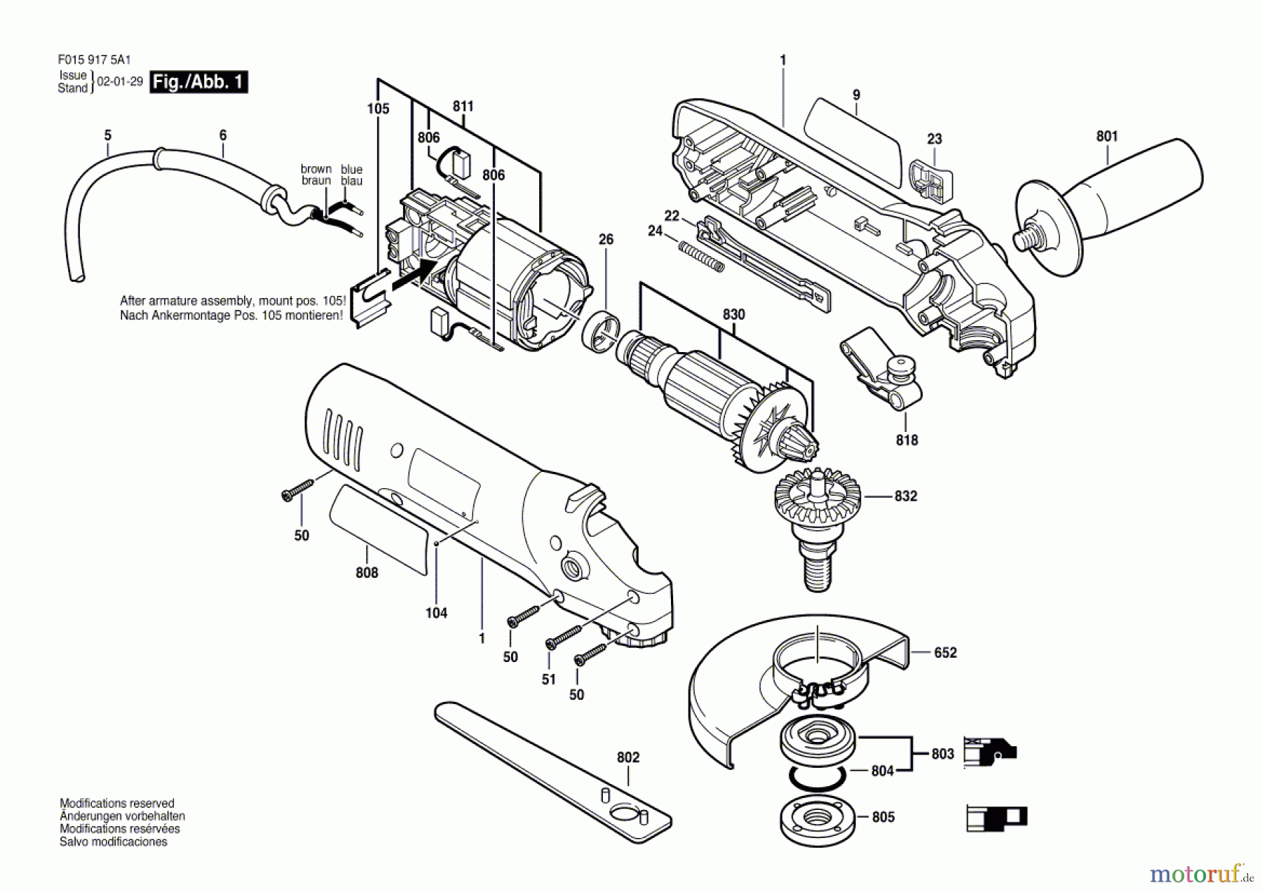  Bosch Werkzeug Winkelschleifer 9175 Seite 1