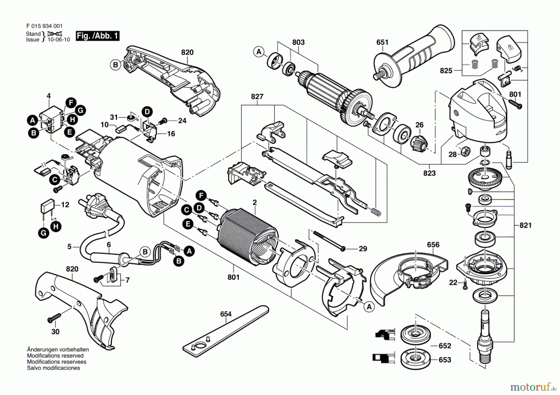  Bosch Werkzeug Winkelschleifer 9345 Seite 1