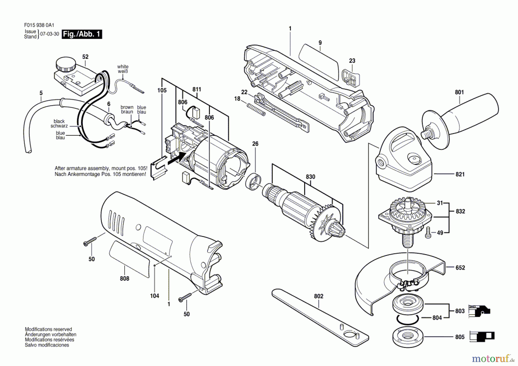  Bosch Werkzeug Winkelschleifer 9380 Seite 1
