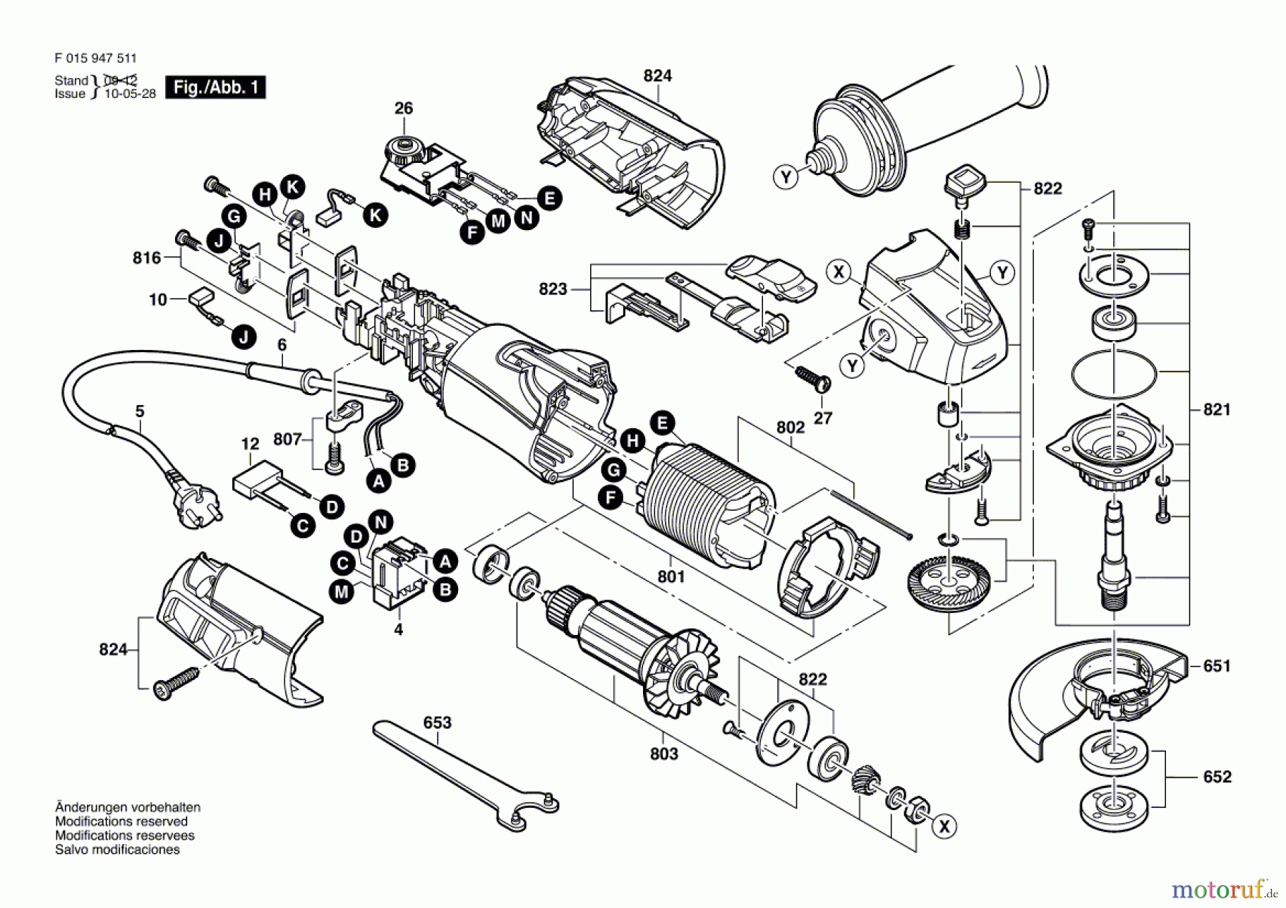  Bosch Werkzeug Winkelschleifer 9475 Seite 1