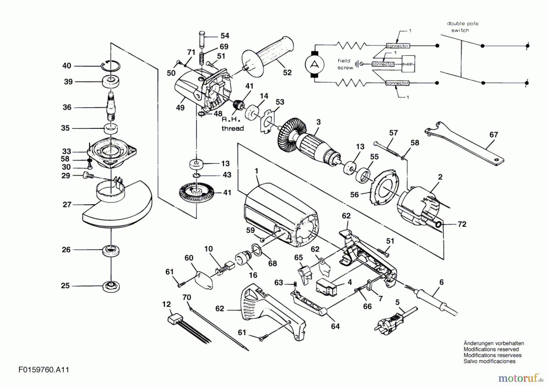  Bosch Werkzeug Hw-Winkelschleifer 9760 Seite 1