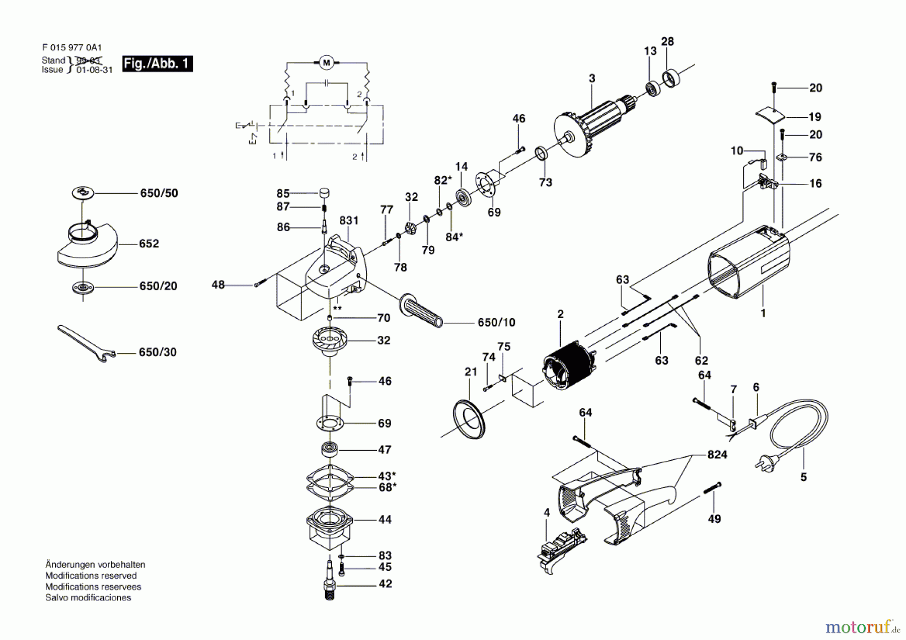  Bosch Werkzeug Winkelschleifer 9770 H1 Seite 1