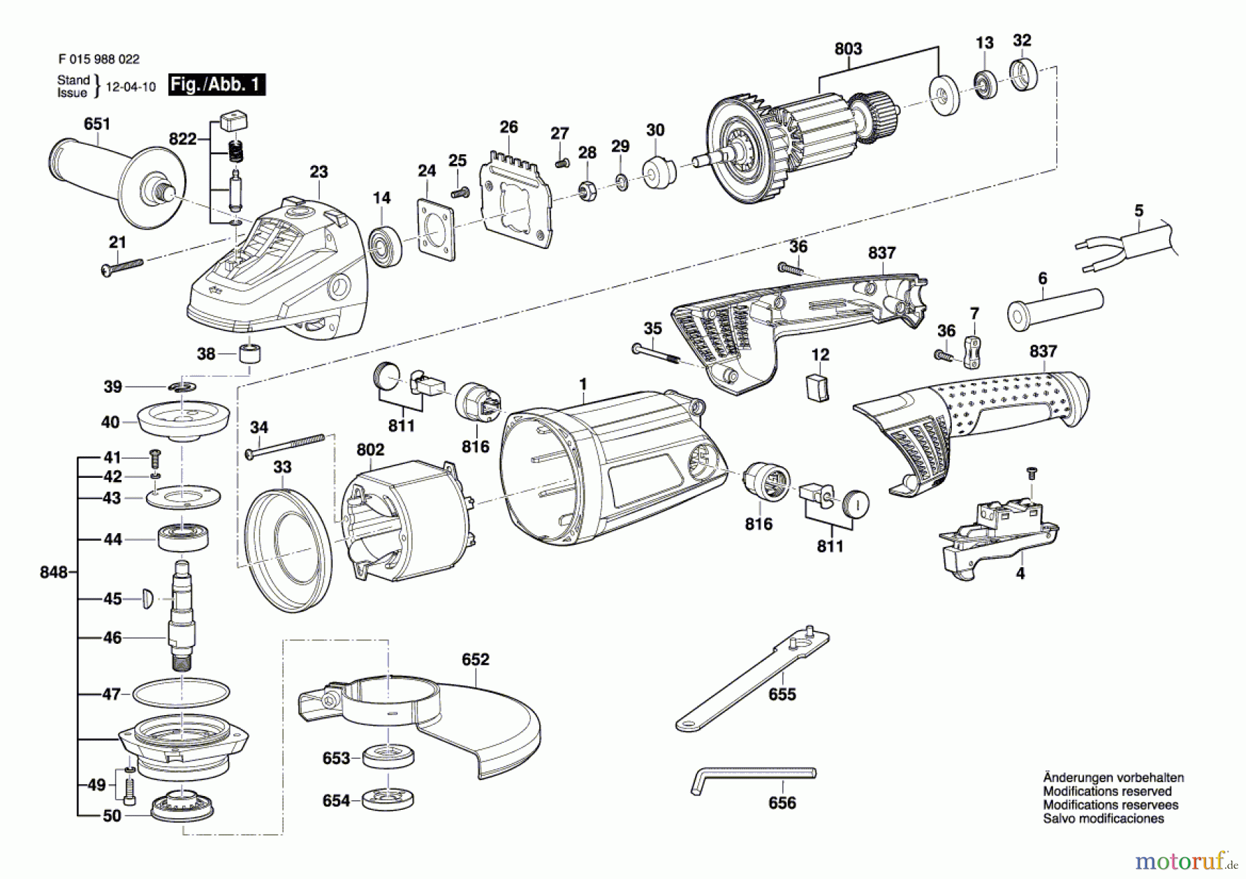  Bosch Werkzeug Winkelschleifer --- Seite 1