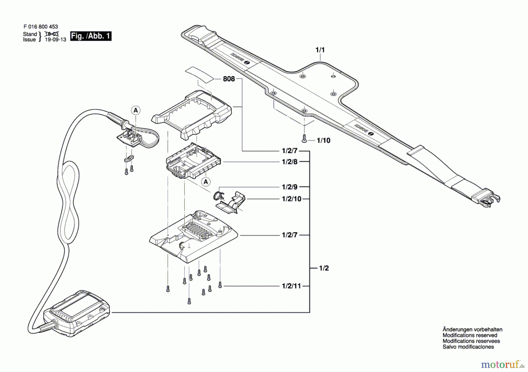  Bosch Werkzeug Batteriehalter --- Seite 1