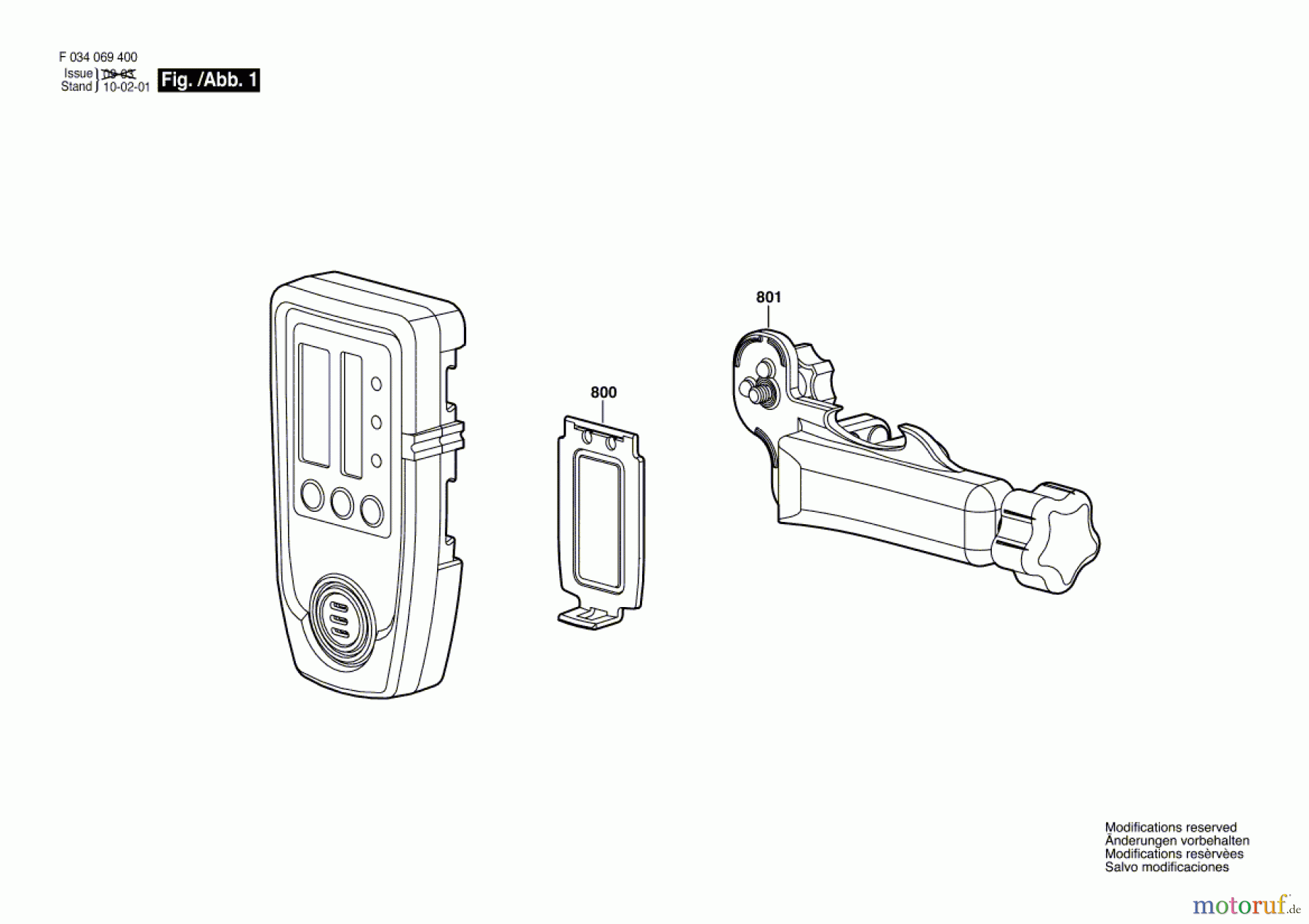  Bosch Werkzeug Lichtempfänger LD90 Seite 1