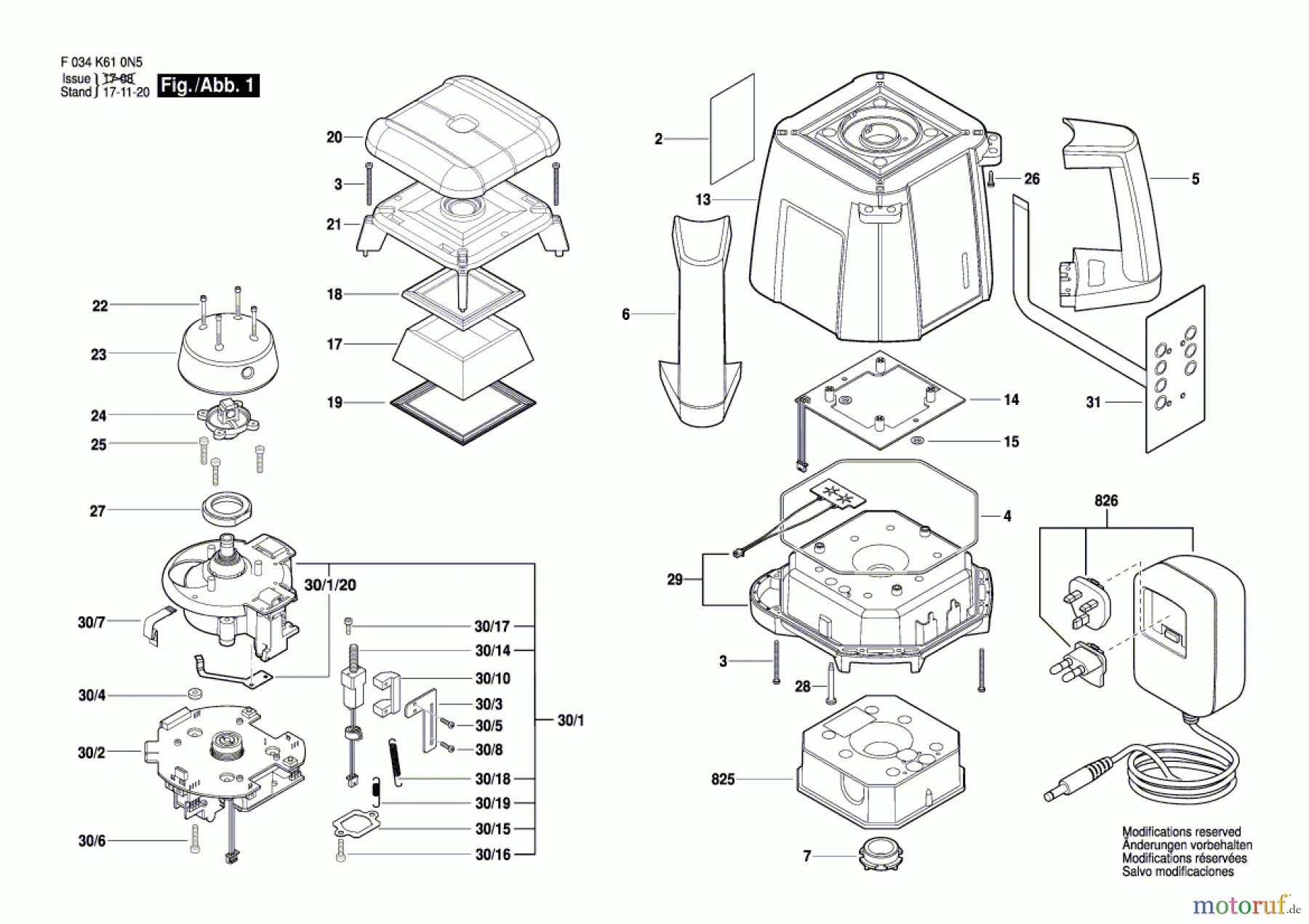  Bosch Werkzeug Laser RL25HV Seite 1