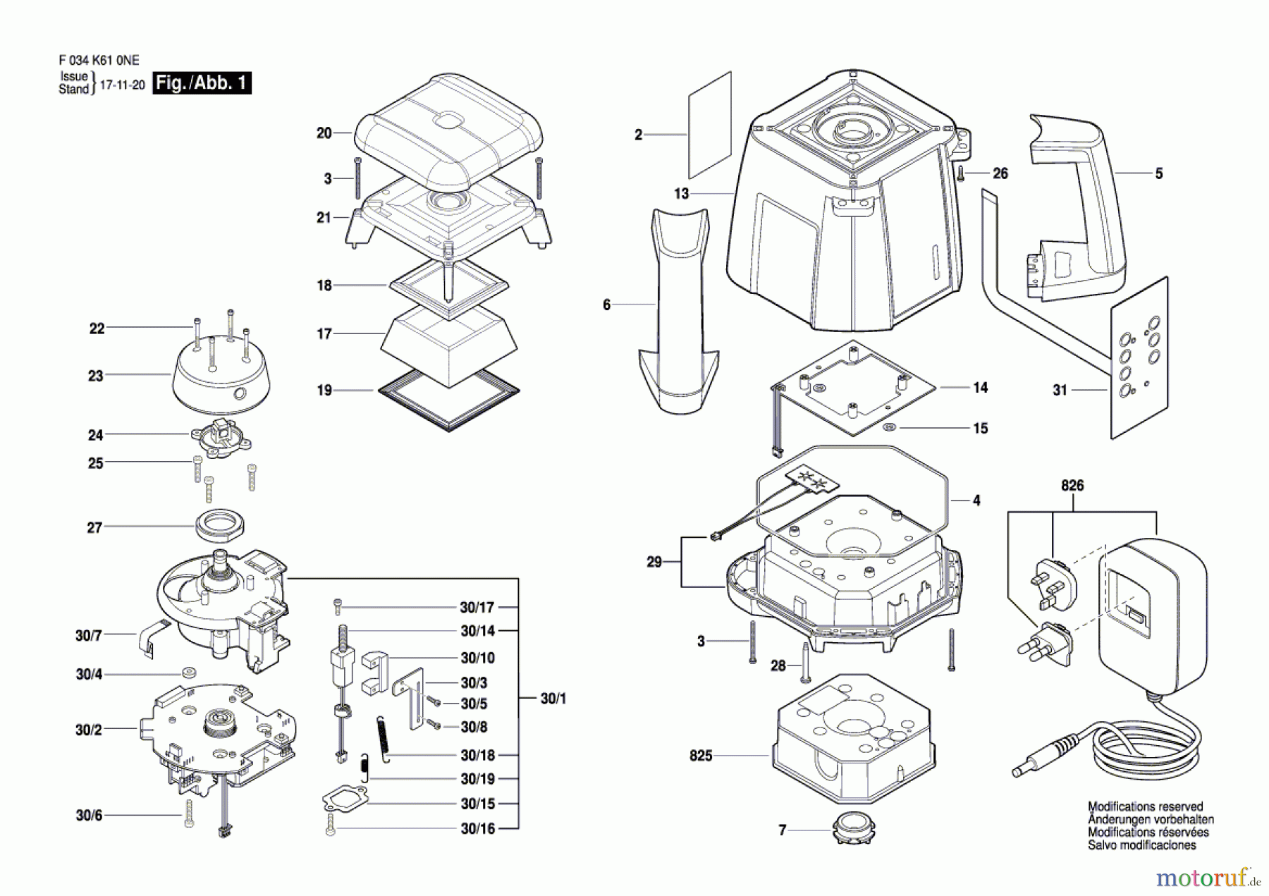  Bosch Werkzeug Laser RL25H Seite 1
