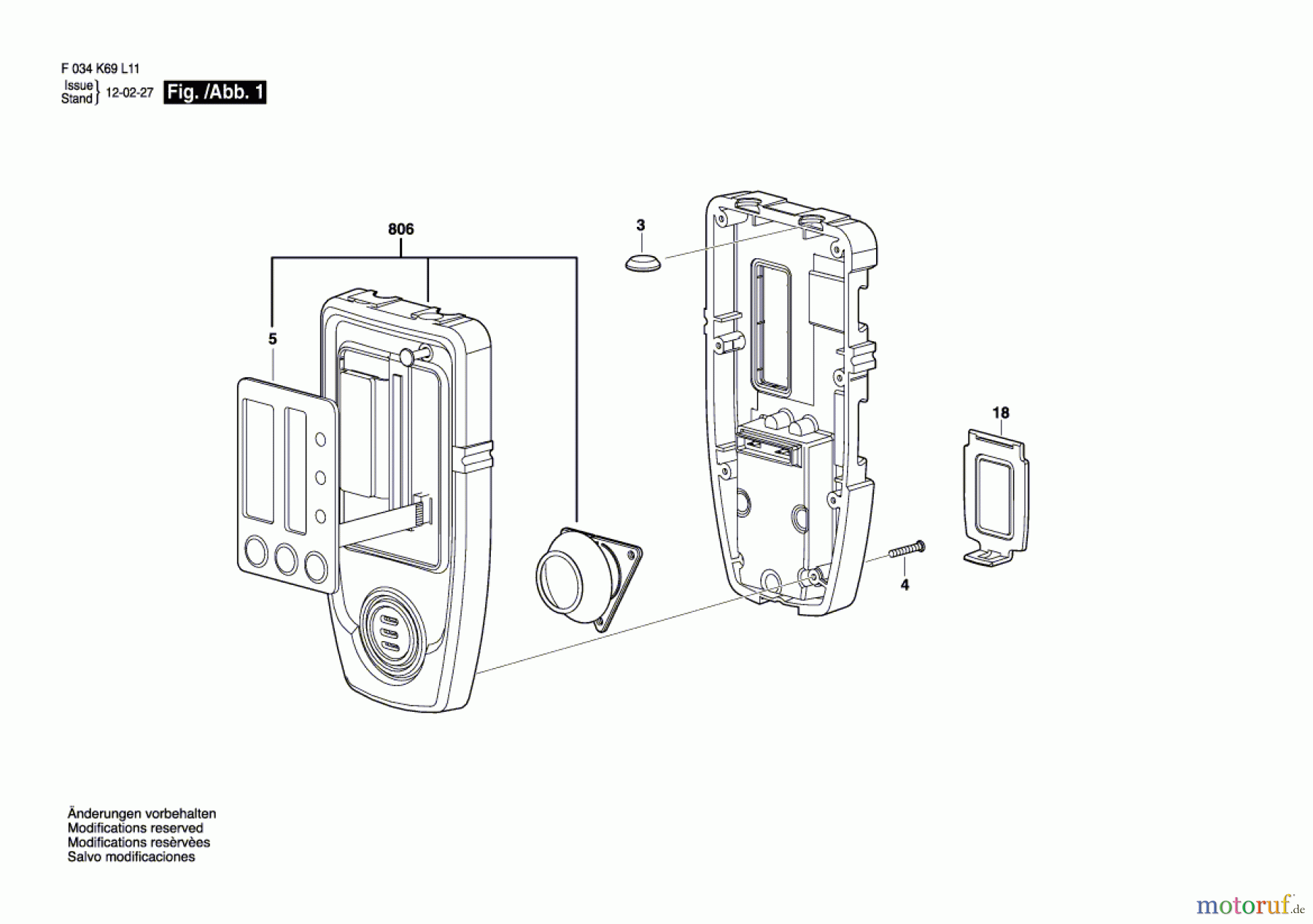  Bosch Werkzeug Baulaser LD3 Seite 1