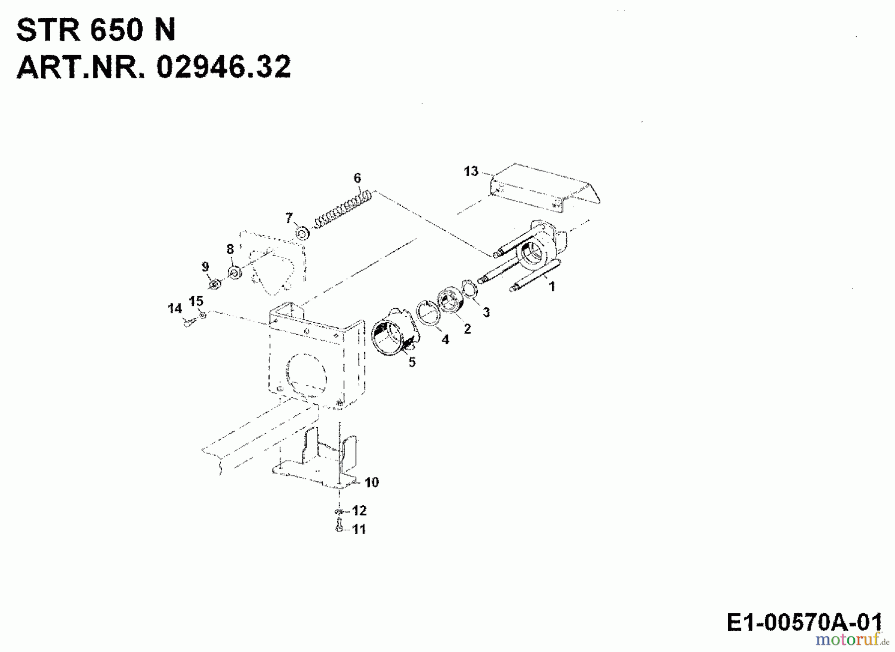  MTD Zubehör Zubehör Einachser Streuer STR 650 N mit RMS 650 für 550-750 02946.32  (1992) Grundgerät