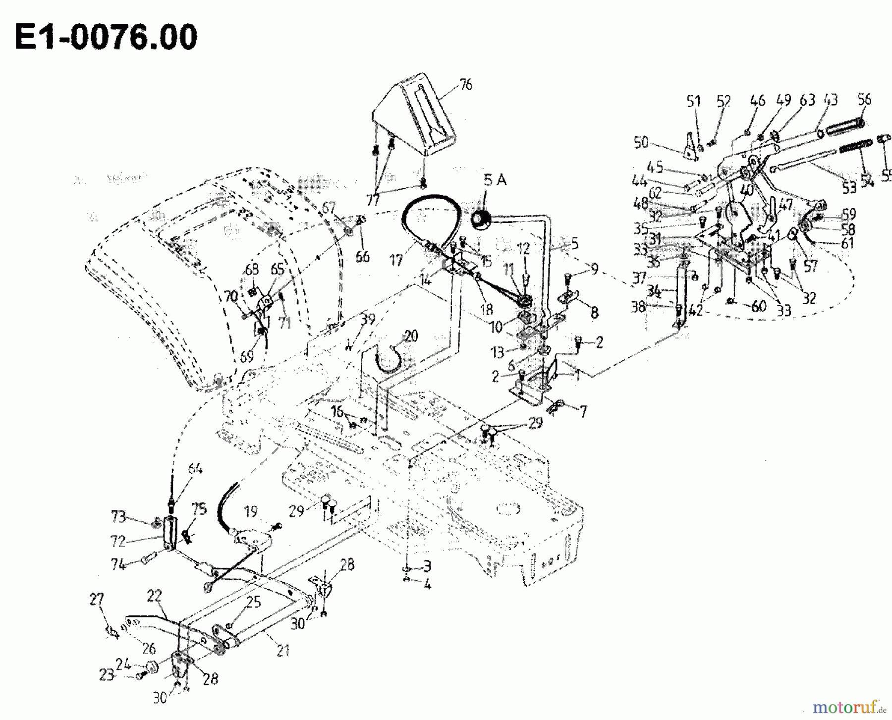  Gutbrod Rasentraktoren 1114 AWS 00097.01  (1992) Mähwerksaushebung