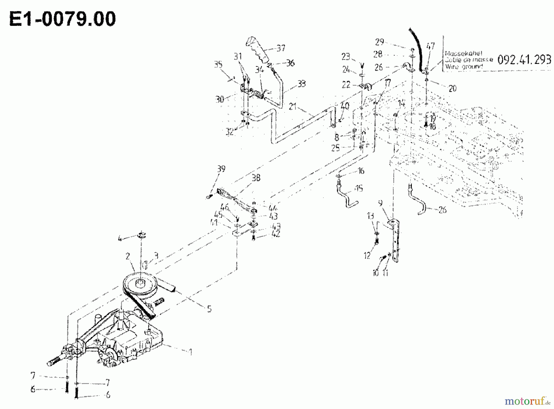  Gutbrod Rasentraktoren 1114 AWS 00097.01  (1992) Getriebe