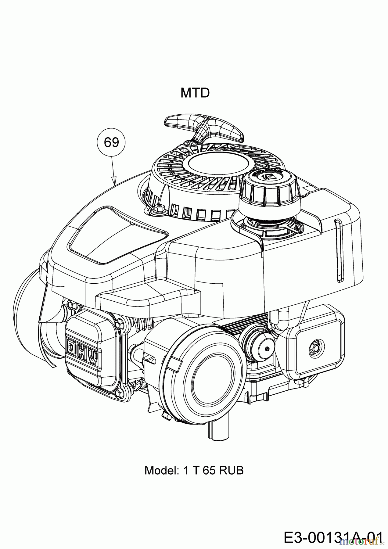  MTD Petrol mower Y 650 PM 11A-B1S5329  (2018) Engine MTD