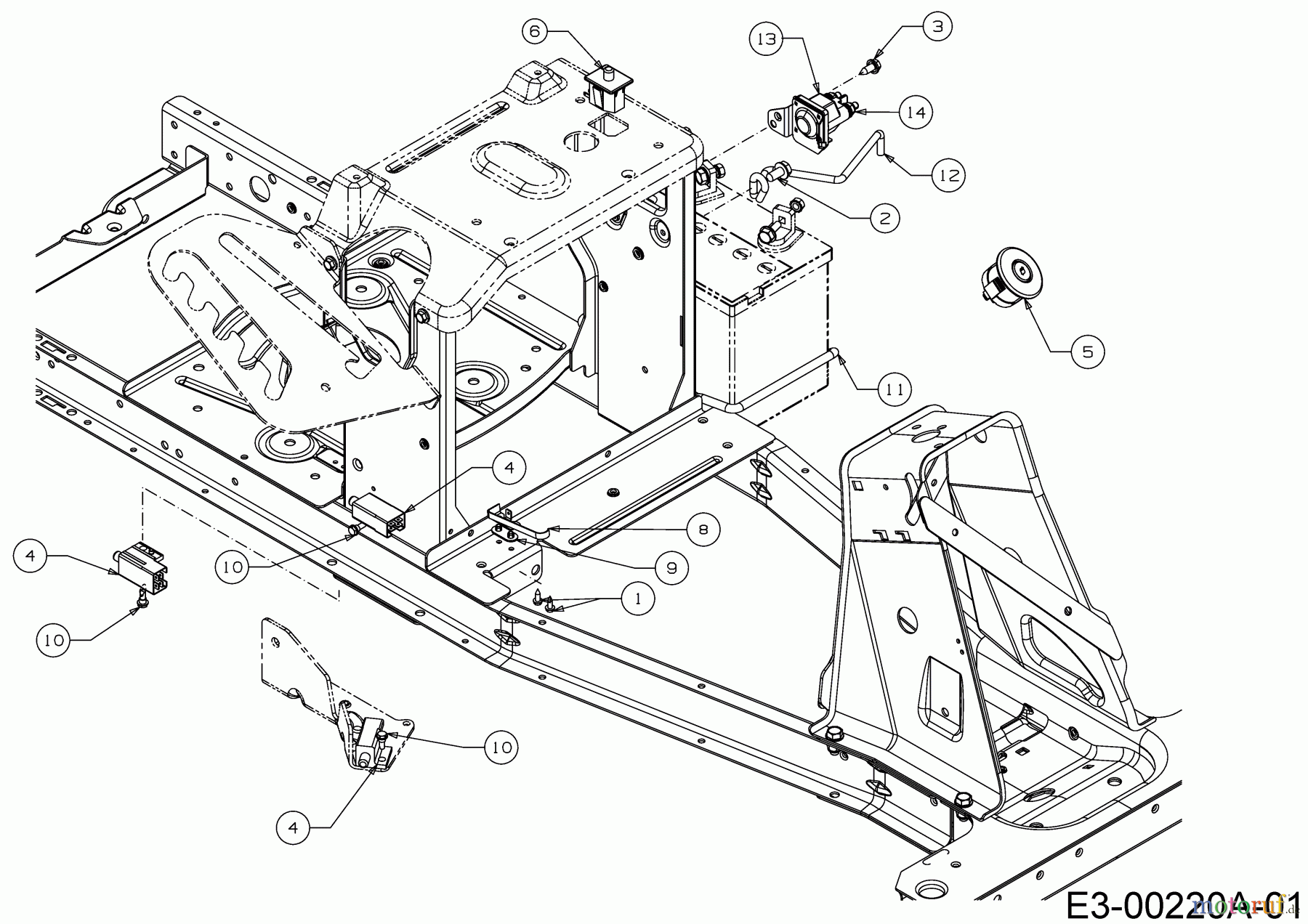  Cub Cadet Rasentraktoren LR1 NS76 13C226JD603  (2018) Elektroteile