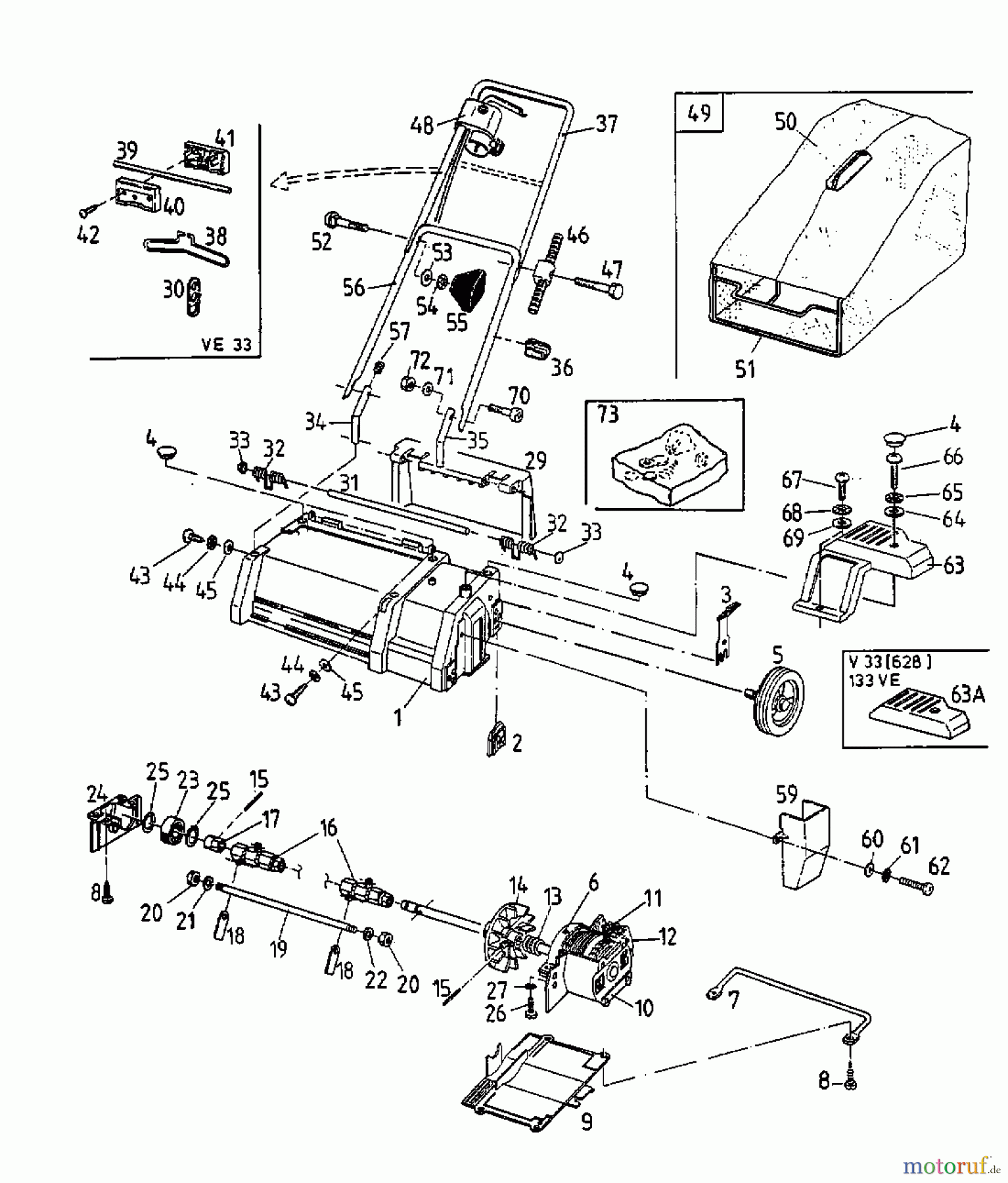  Raiffeisen Elektrovertikutierer V 33 16AEA0D-628  (1998) Grundgerät