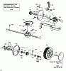 MTD GES 45 12B-T02Z678 (1999) Listas de piezas de repuesto y dibujos Gearbox, Wheels