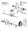 MTD GES 45 H 12A-T09Y678 (1999) Listas de piezas de repuesto y dibujos Gearbox, Wheels