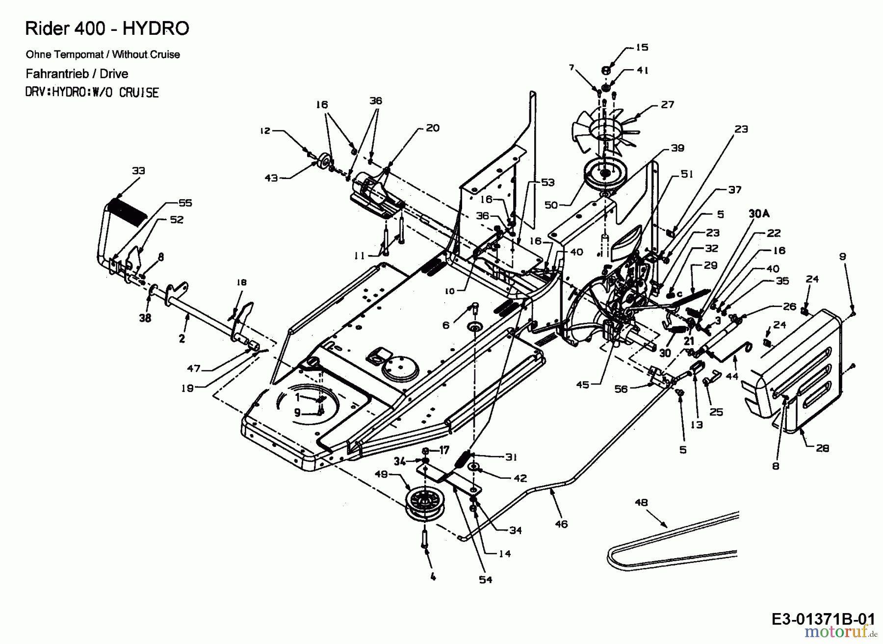 Yard-Man Rasentraktoren HE 4160 13AD494E643  (2000) Fahrantrieb, Pedale