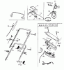 MTD GES 45 CE 12AET38U678 (1999) Listas de piezas de repuesto y dibujos Handle