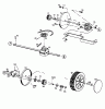 MTD GES 45 CE 12AET38U678 (1999) Listas de piezas de repuesto y dibujos Gearbox, Wheels