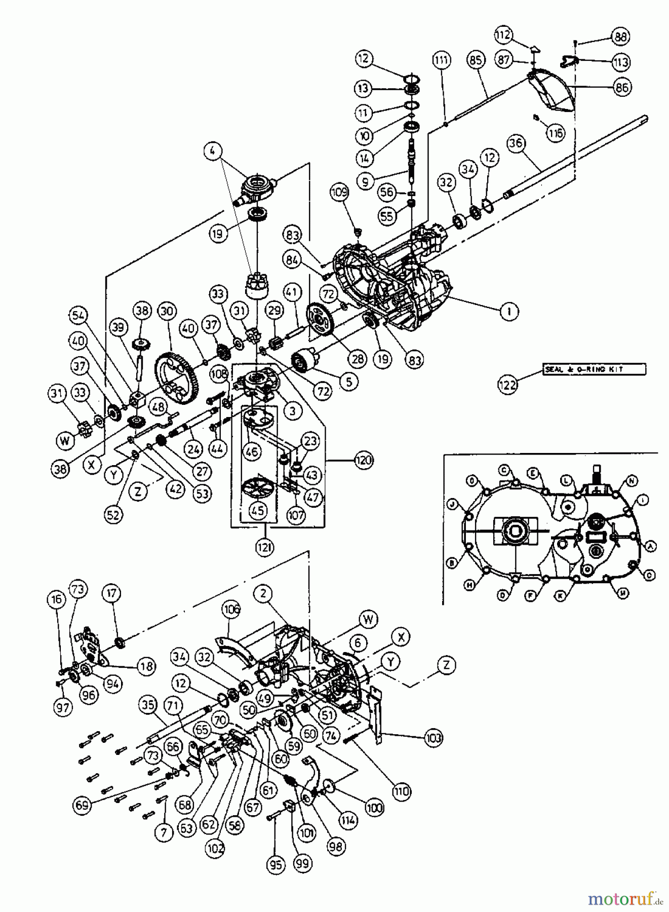  MTD Rasentraktoren H 145 13AP418F678  (2001) Hydrostat