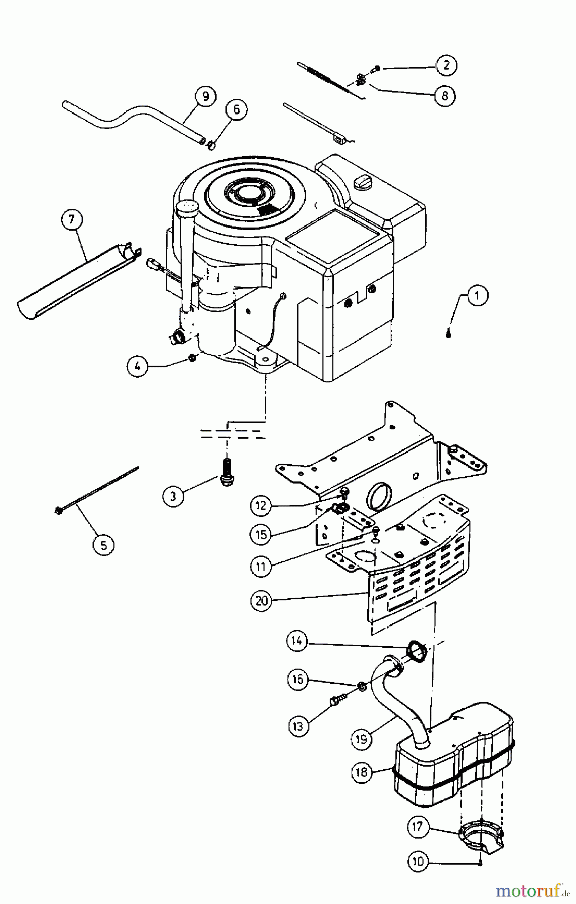  MTD Rasentraktoren EH/160 13AT795N678  (1998) Motorzubehör