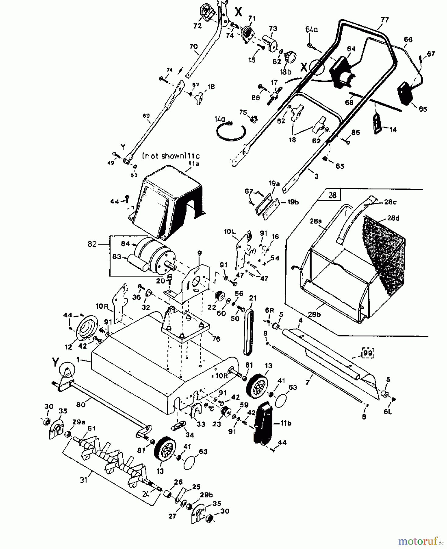  Fleurelle Elektrovertikutierer V 41 EL 16AEM0G-619  (2000) Grundgerät