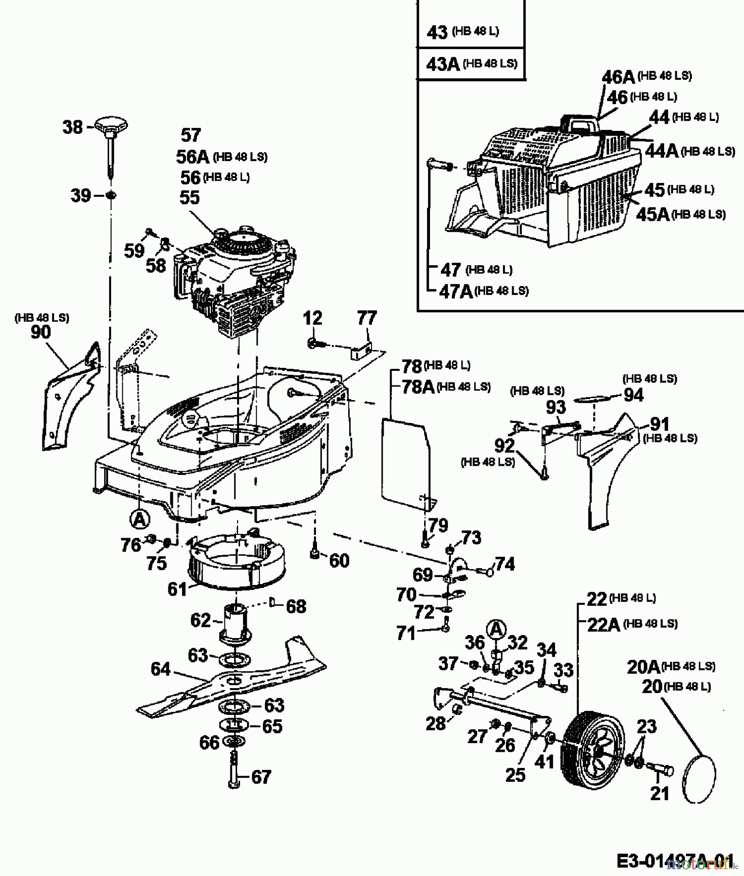  Gutbrod Tondeuse thermique HB 48 L 11B-T58V604  (2000) Machine de base