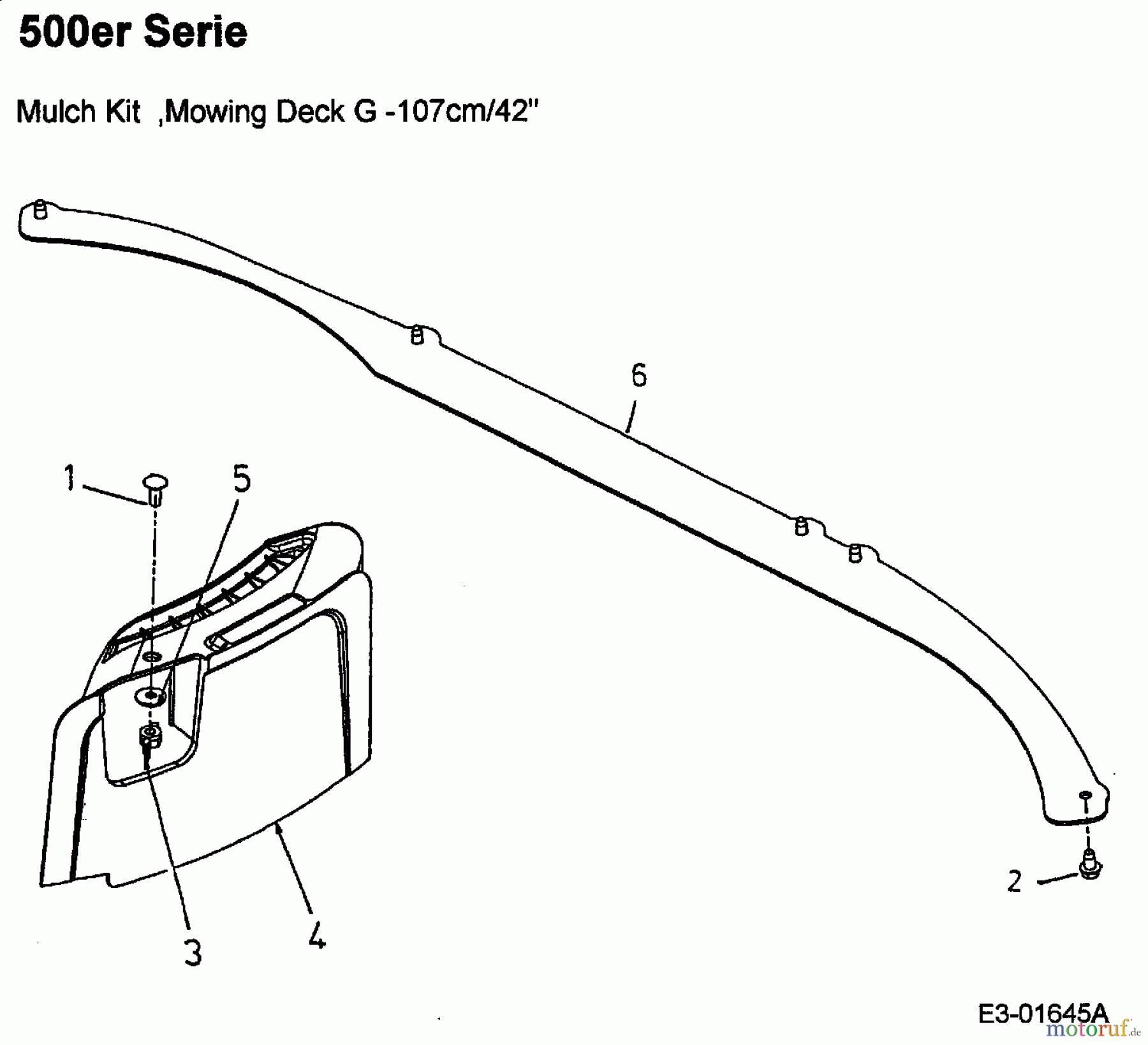  Gutbrod Rasentraktoren GLX 107 SHL 13BT516G690  (2003) Mulch Kit 42