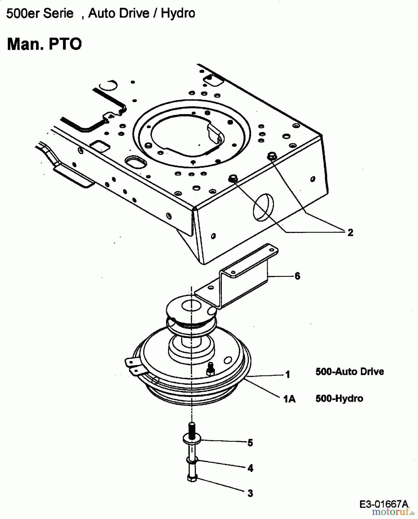  MTD ältere Modelle Rasentraktoren SN 180 H 13BQ518N678  (2003) Motorkeilriemenscheibe