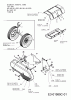 MTD T/380 M 21C-38MT678 (2008) Listas de piezas de repuesto y dibujos Belt cover, Wheels, Tine shield